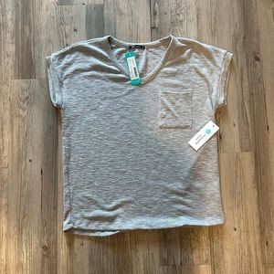 Calianna V Neck {Knot Front} Knit Top